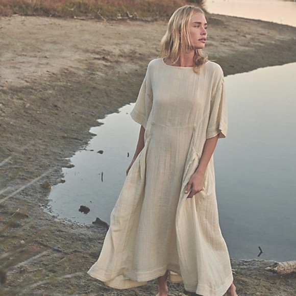 Free People Dresses & Skirts - Free People Live Light Midi Dress in Tidal Foam